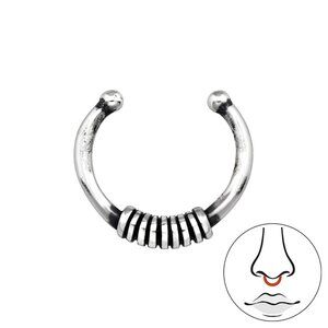 Sterling Silver Bali Nose Ring